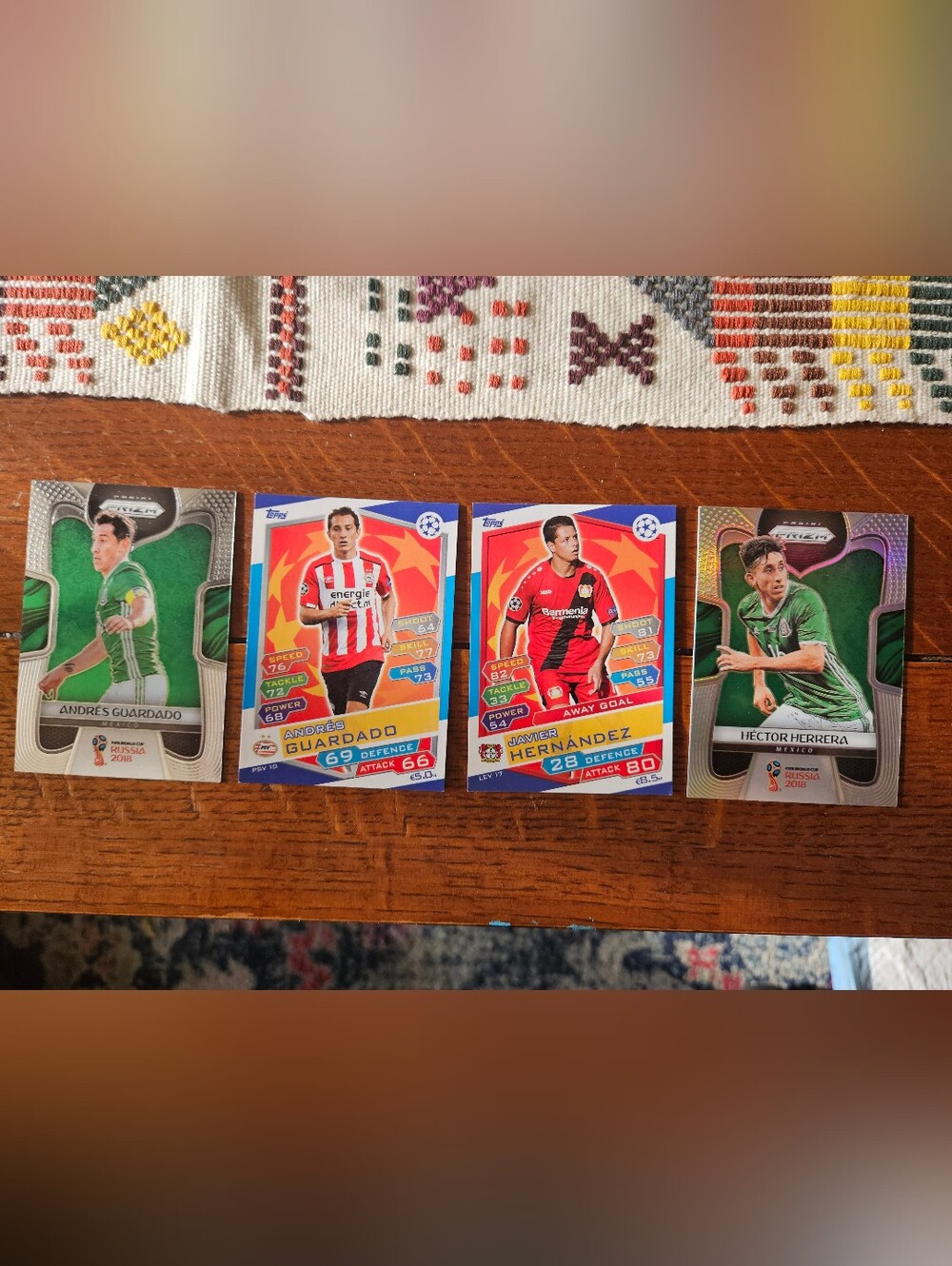 Panini Soccer Player Card Lot - Green, Red, Blue Accents